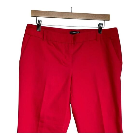 Express columnist mid rise dress pants size 8 coral office wear - Picture 3 of 8
